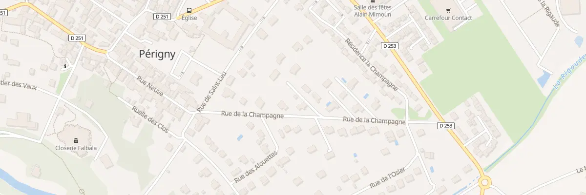 Plan du 13B Rue de la Champagne à Périgny