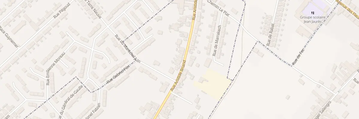 Plan du 551 Rue Aristide Briand à Houdain