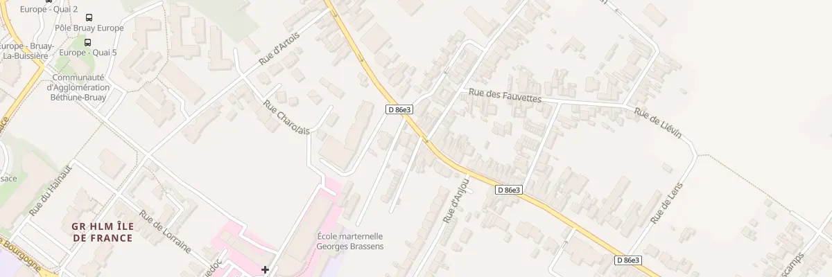 Plan du 296 Rue Louis Dussart à Bruay-la-Buissière
