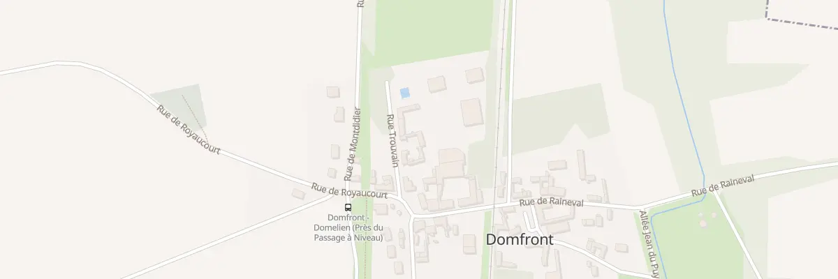 Plan du 6 Rue Trouvain à Domfront