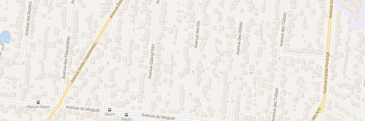 Plan du 64 Av des Iris à Montfermeil