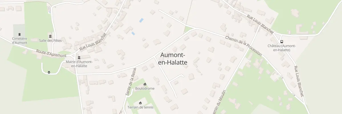Plan du 22 Che de la Procession à Aumont-en-Halatte