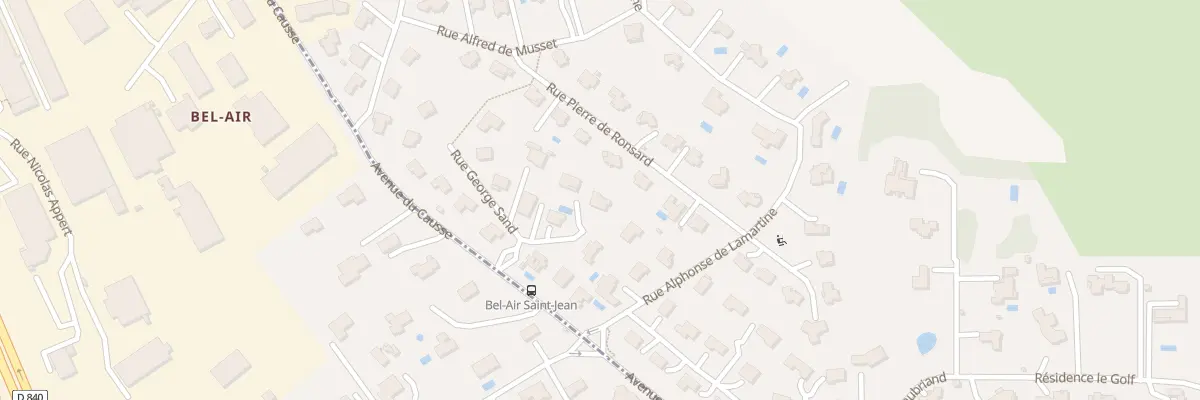 Plan du 10 Rue George Sand à Onet-le-Château