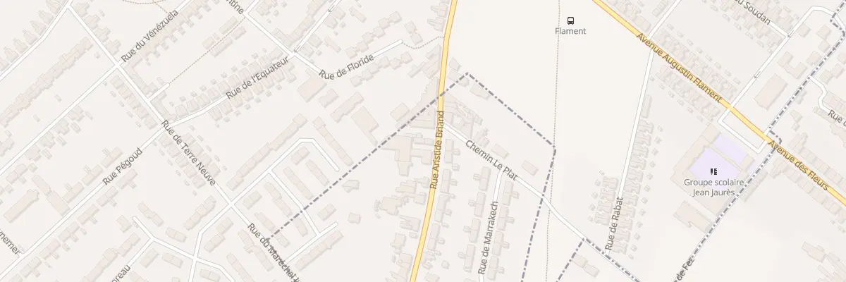 Plan du 711 Rue Aristide Briand à Houdain