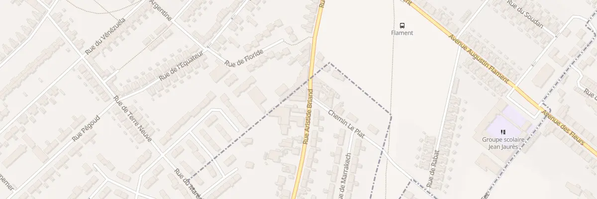 Plan du 719 Rue Aristide Briand à Houdain