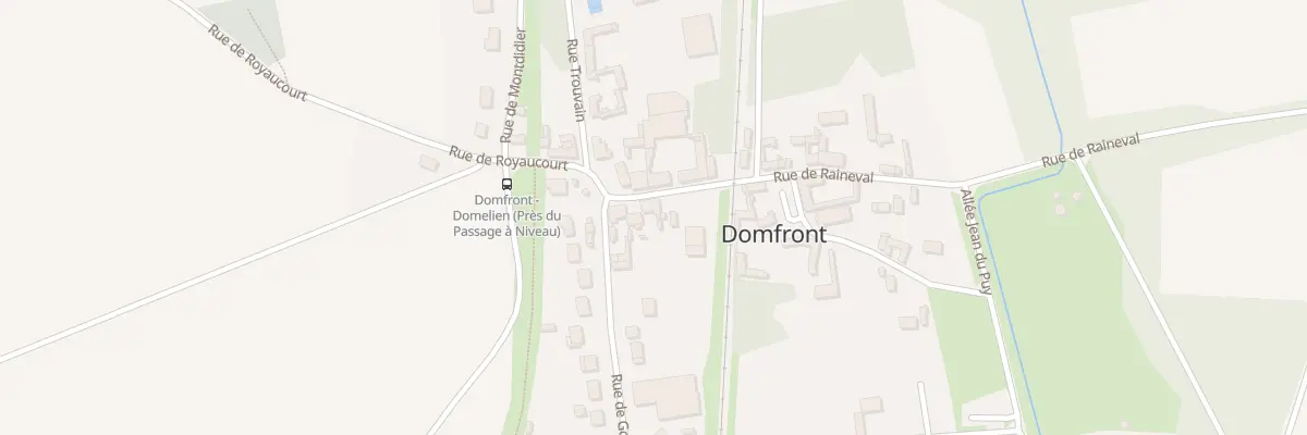 Plan du 6 Rue Raineval à Domfront