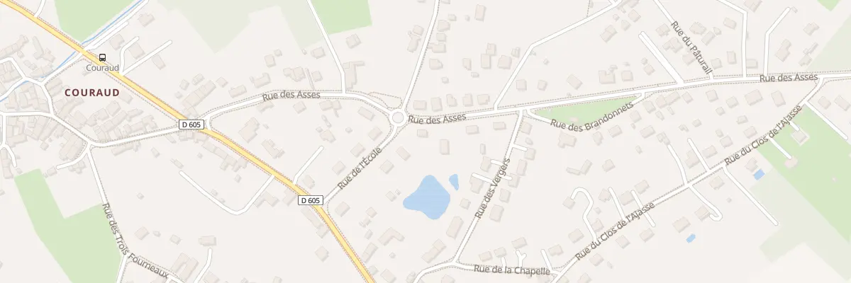 Plan du 10 Rue des Asses à Domérat