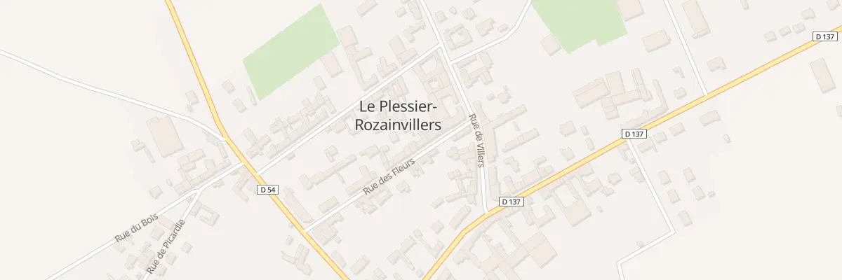 Plan du 19B Rue des Fleurs au Plessier-Rozainvillers