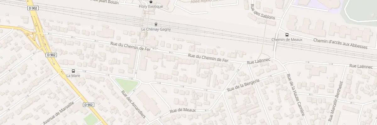 Plan du 19 Rue du Chemin de Fer à Gagny