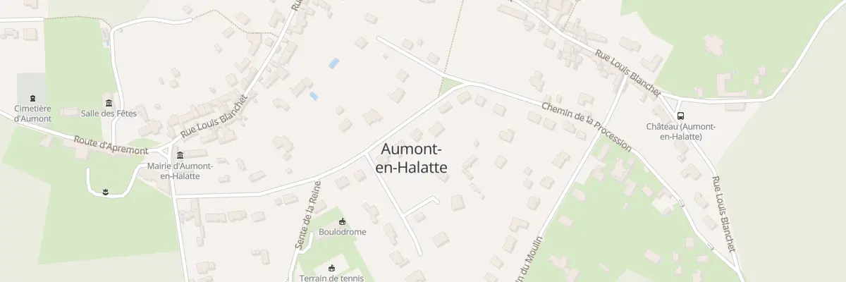 Plan du 24 Che de la Procession à Aumont-en-Halatte