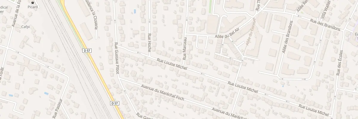 Plan du 23 Rue Louise Michel à Combs-la-Ville