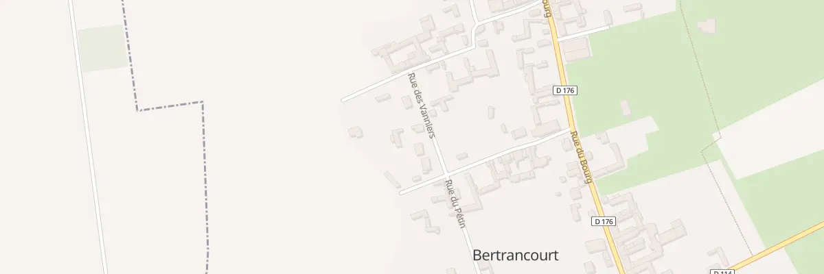 Plan du 9 Rue des Vanniers à Bertrancourt