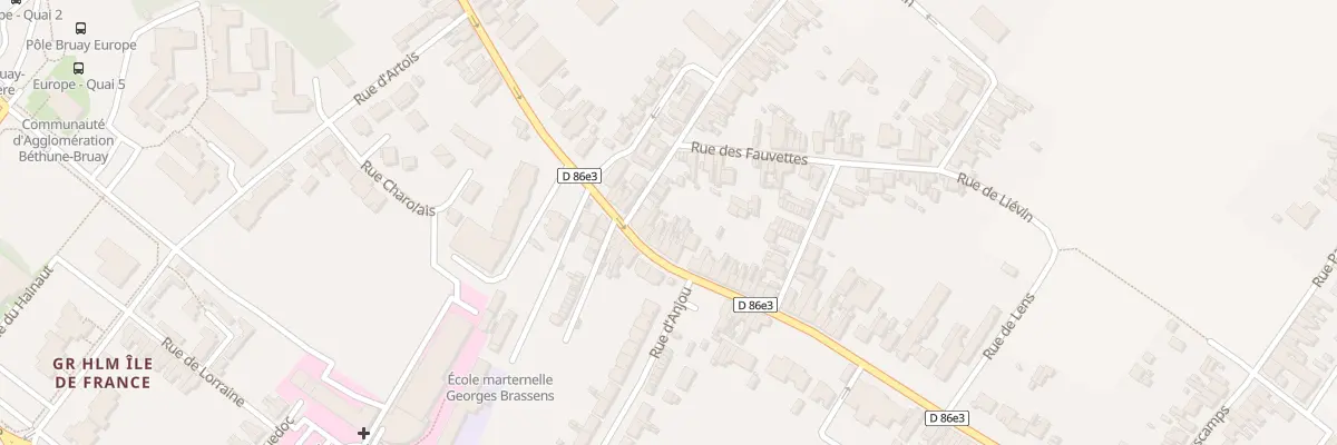 Plan du 329 Rue Louis Dussart à Bruay-la-Buissière