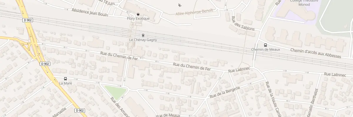 Plan du 20 Rue du Chemin de Fer à Gagny