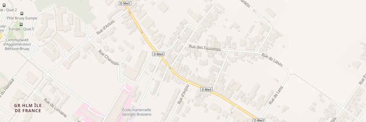 Plan du 319 Rue Louis Dussart à Bruay-la-Buissière