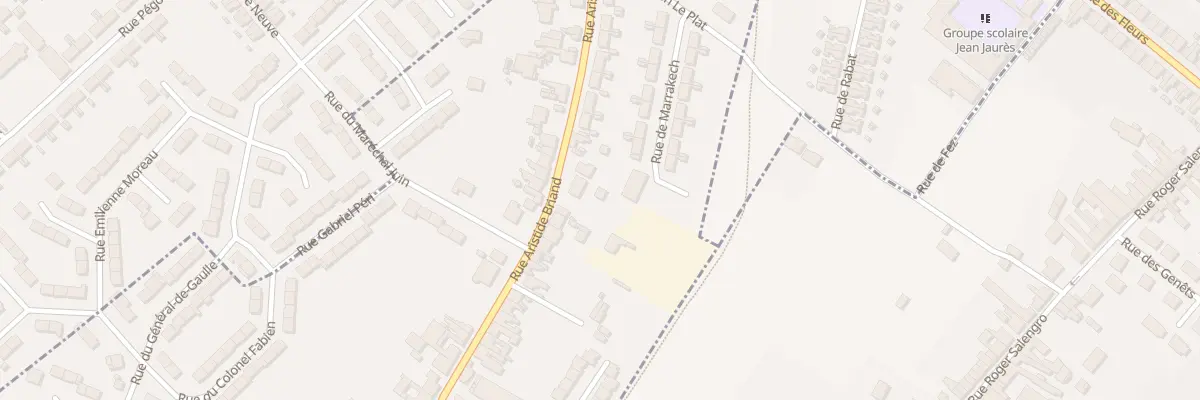 Plan du 550 Rue Aristide Briand à Houdain