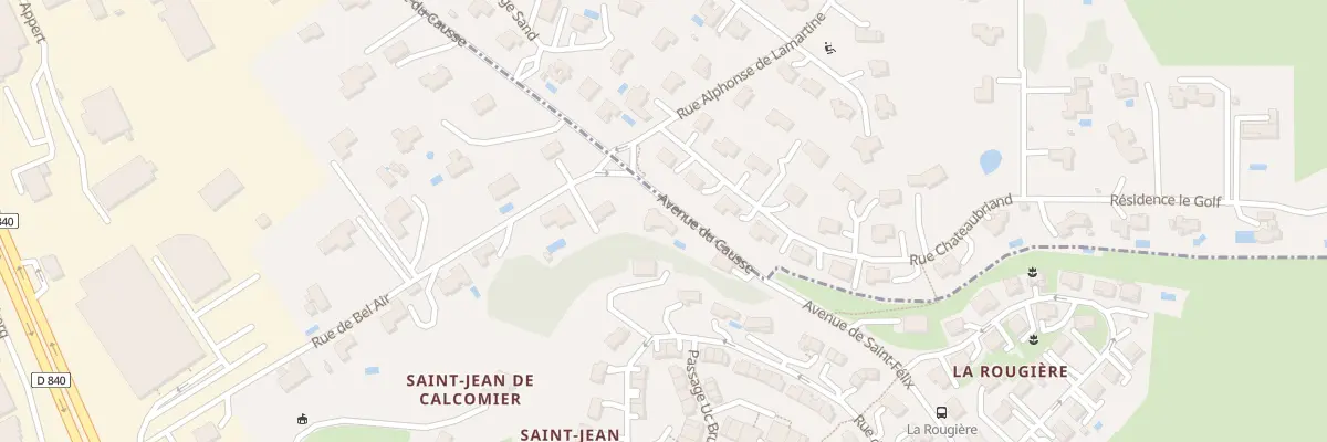 Plan du 22 Rue Bel Air à Rodez