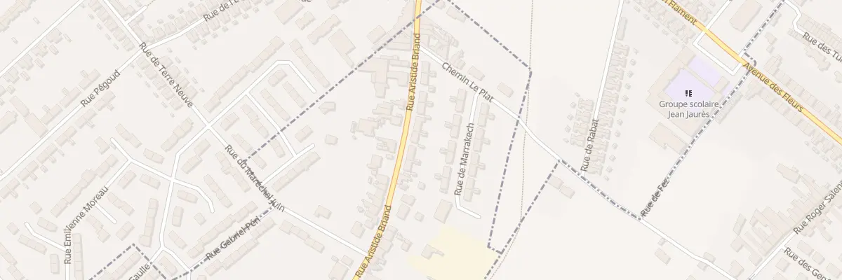 Plan du 628 Rue Aristide Briand à Houdain