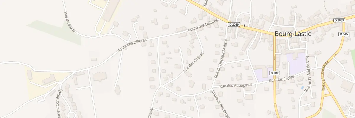 Plan du 10 Rue des Chenes à Bourg-Lastic