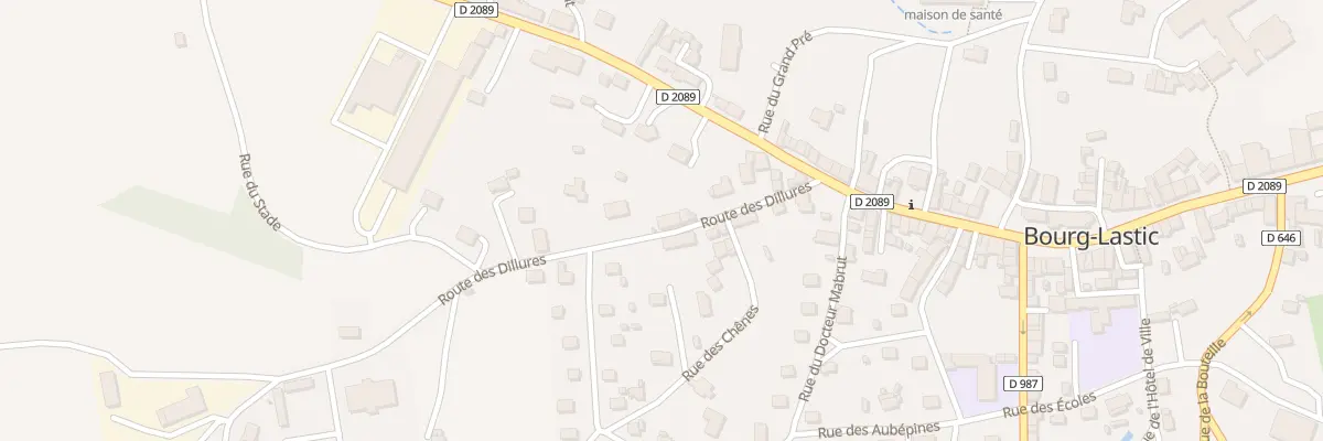 Plan du 6 Rue des Dillures à Bourg-Lastic