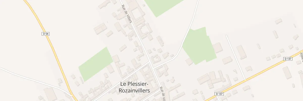 Plan du 28 Rue de Villers au Plessier-Rozainvillers