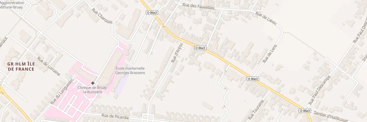 Plan du 388 Rue Louis Dussart à Bruay-la-Buissière