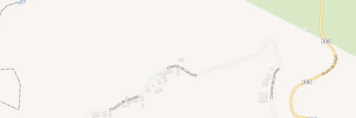 Plan du 2 Che de Lacoste à Lascelle