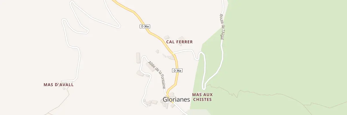 Plan du 8 Le Village à Glorianes