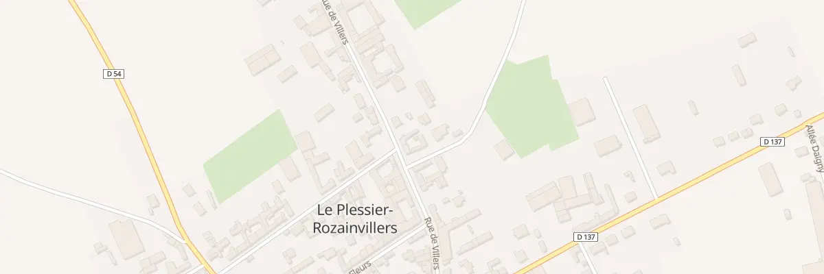 Plan du 24 Rue de Villers au Plessier-Rozainvillers