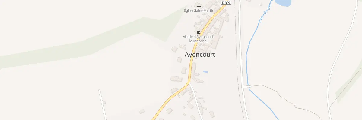 Plan du 232 Rue du Mesnil à Ayencourt