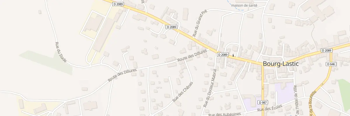 Plan du 4 Rue des Dillures à Bourg-Lastic