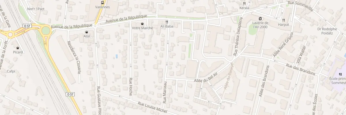 Plan du 11 Rue Marceau à Combs-la-Ville