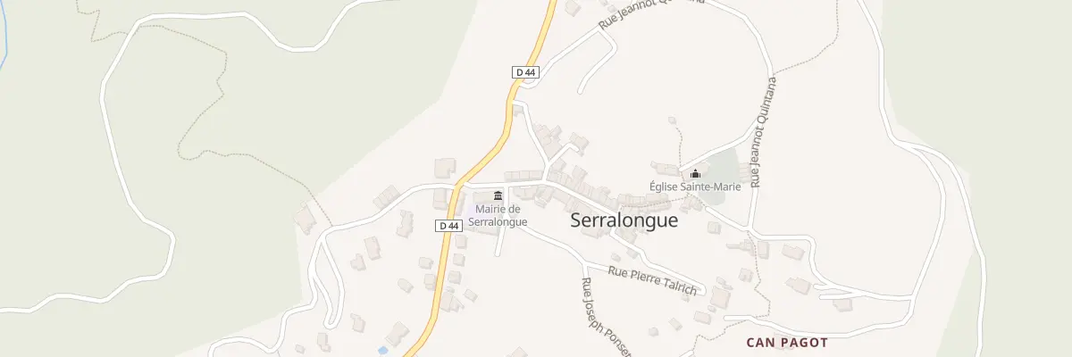 Plan du 3B Rue Abdon Poggi à Serralongue