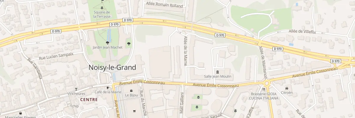Plan du 1 All de la Marne à Noisy-le-Grand