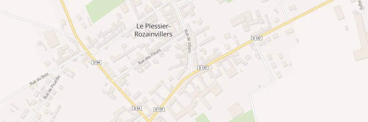 Plan du 3 Rue de Villers au Plessier-Rozainvillers