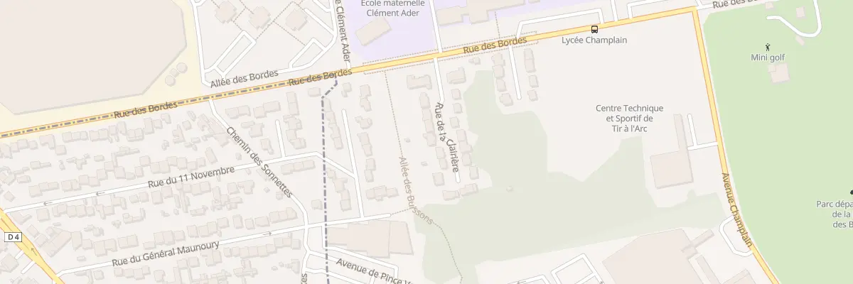 Plan du 10 Rue de la Clairière à Chennevières-sur-Marne