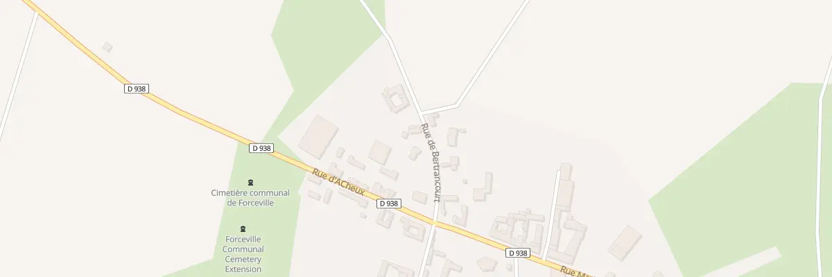 Plan du 3 Rue de Bertrancourt à Forceville