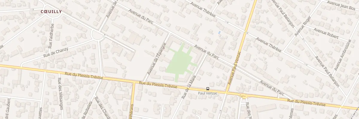 Plan du 98 Av du Parc à Champigny-sur-Marne