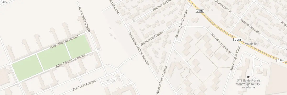 Plan du 14 Av de la Mais Blanche à Neuilly-sur-Marne