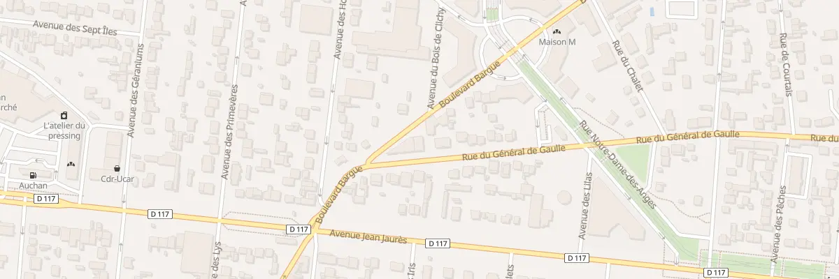 Plan du 72 Rue du Général de Gaulle à Montfermeil