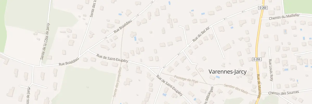 Plan du 75 Rue du Bel Air à Varennes-Jarcy