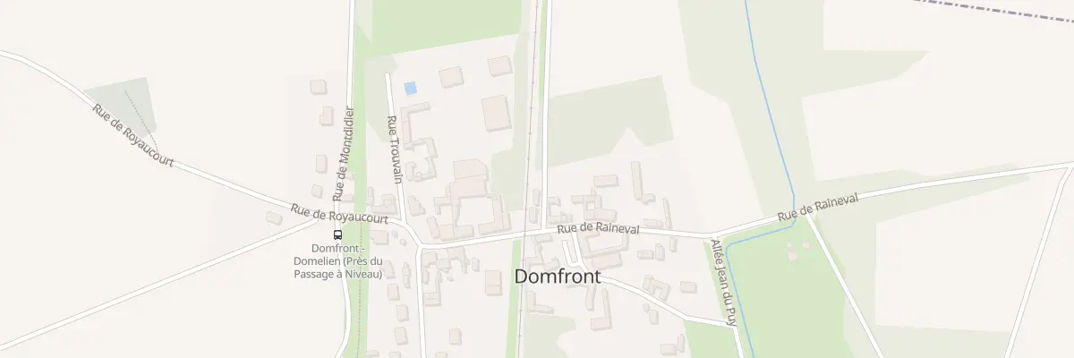 Plan du 7 Rue Raineval à Domfront