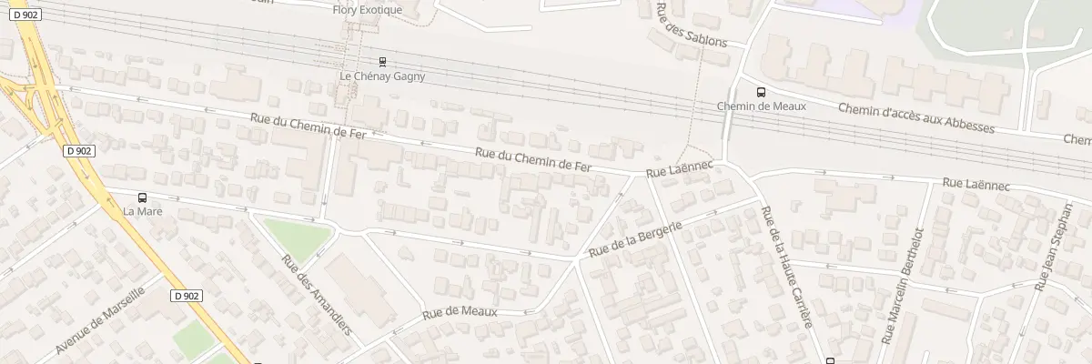 Plan du 7 Rue du Chemin de Fer à Gagny