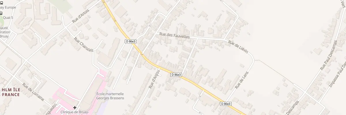 Plan du 383 Rue Louis Dussart à Bruay-la-Buissière