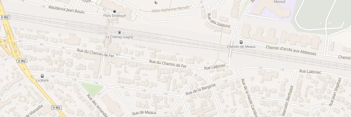 Plan du 10 Rue du Chemin de Fer à Gagny