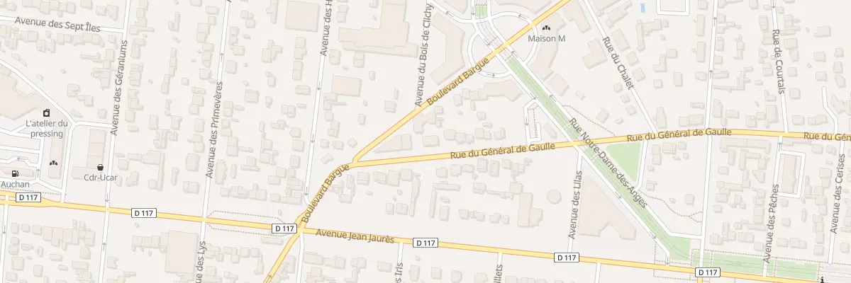 Plan du 68 Rue du Général de Gaulle à Montfermeil