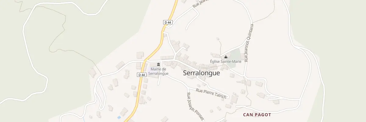 Plan du 13 Rue Abdon Poggi à Serralongue