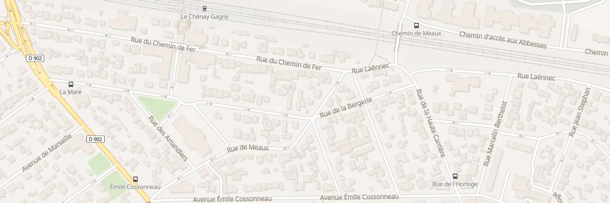 Plan du 2 Rue de la Mare à Gagny