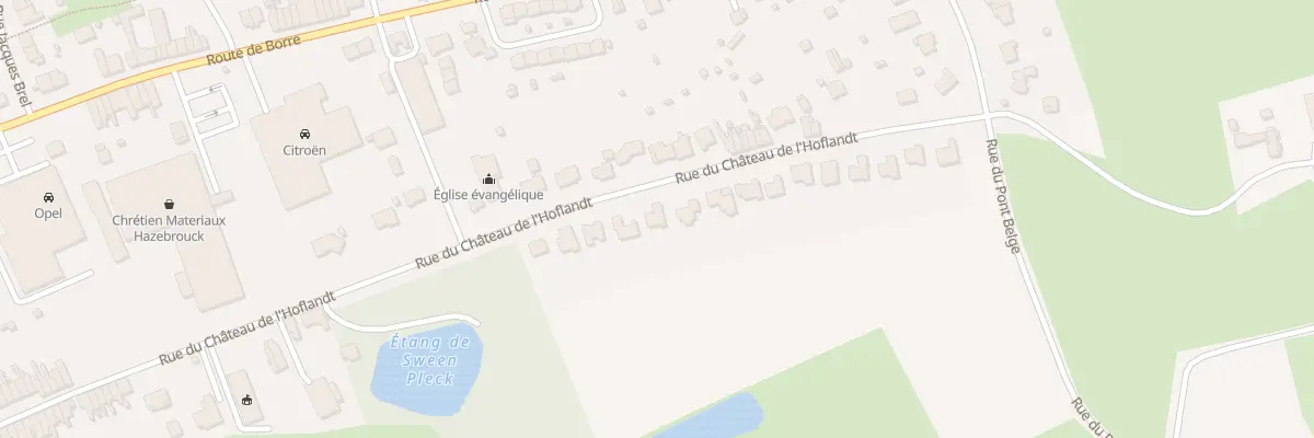 Plan du 96 Rue du Château de l’Hoflandt à Hazebrouck