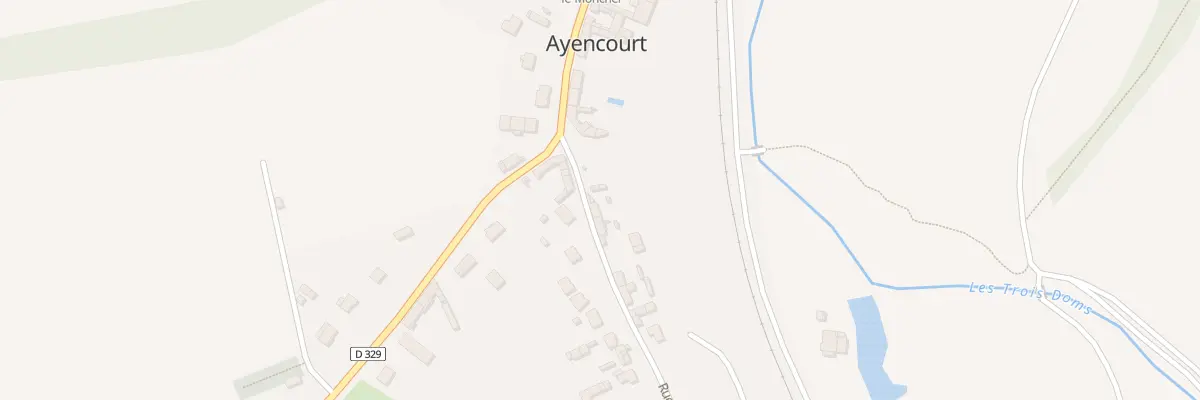 Plan du 65 Rue du Chateau à Ayencourt